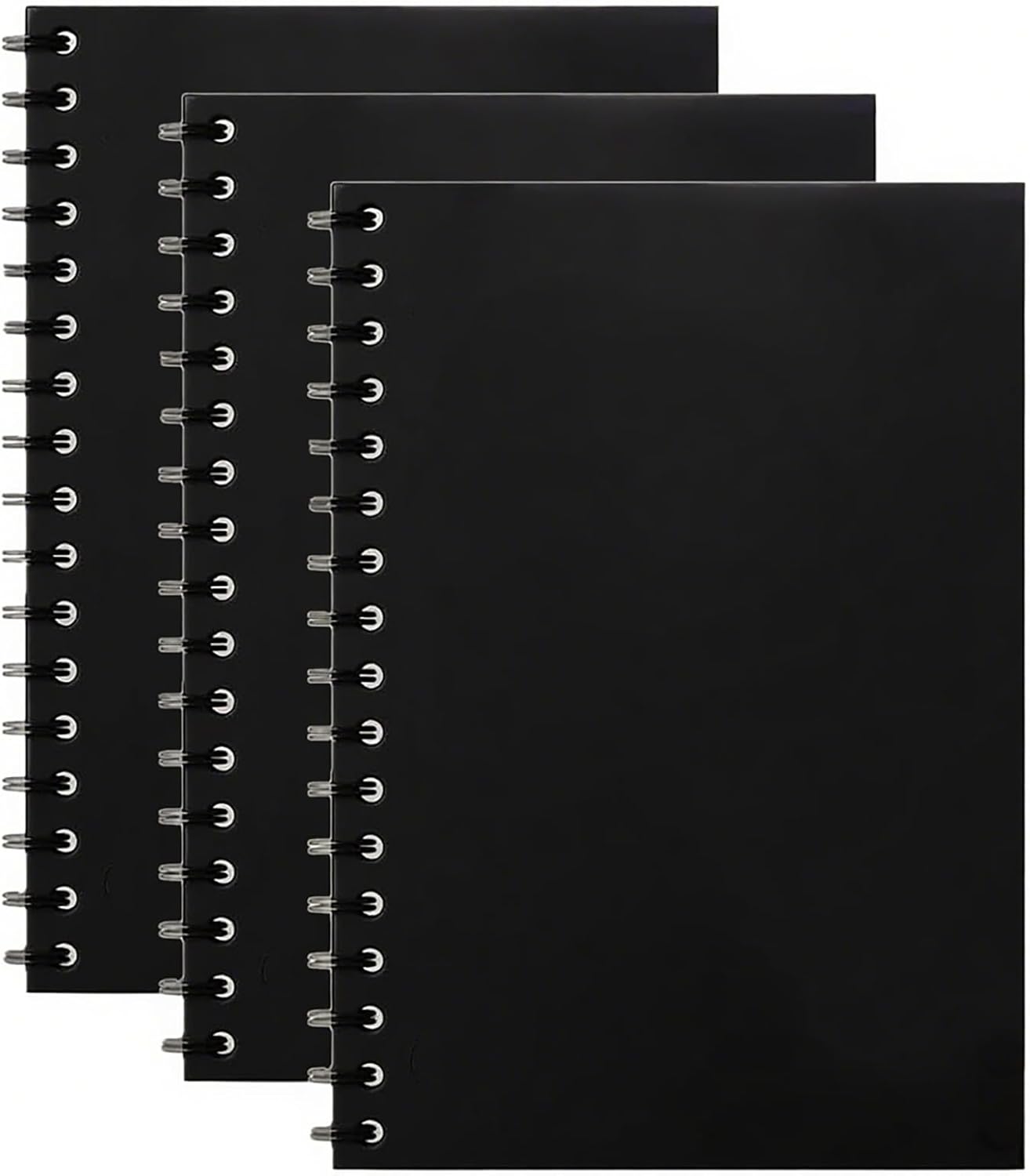 Thumbnail 6 de DDUP 3 Pack A5 Spiral Notebooks with Waterproof Matte Plastic Cover (Lined, 8mm) – Blue, Pink & Green