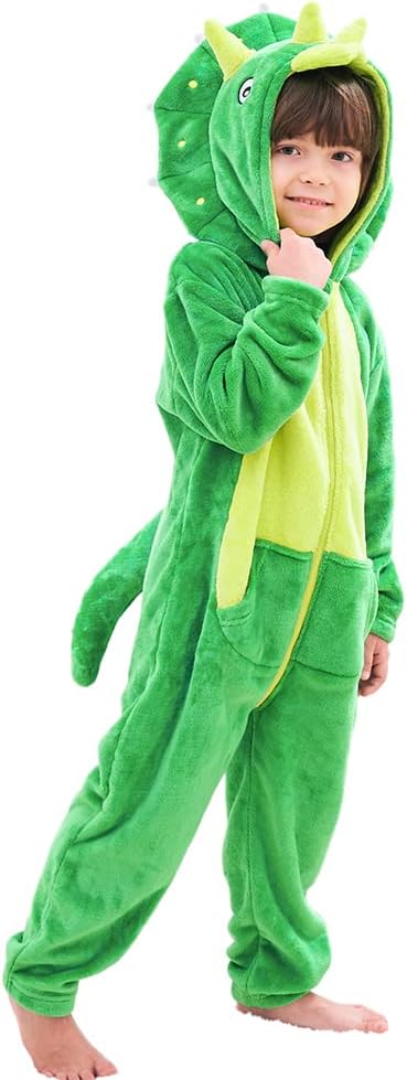 Detalle de Déguisement dinosaure Tricératops LOLANTA en surpyjama à capuche pour enfant