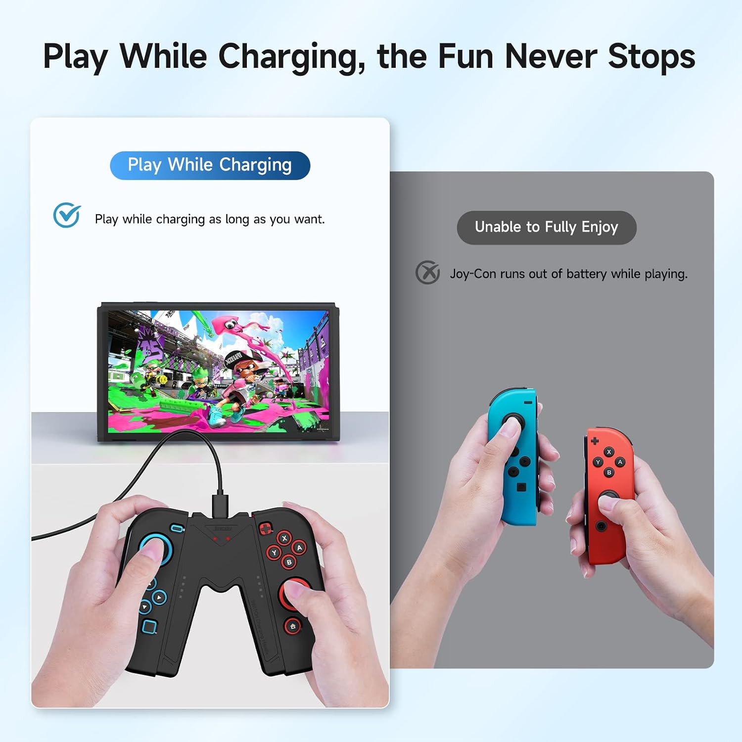 Detalle 1 de JINGDU Ladegriff für Switch Joy‑Con