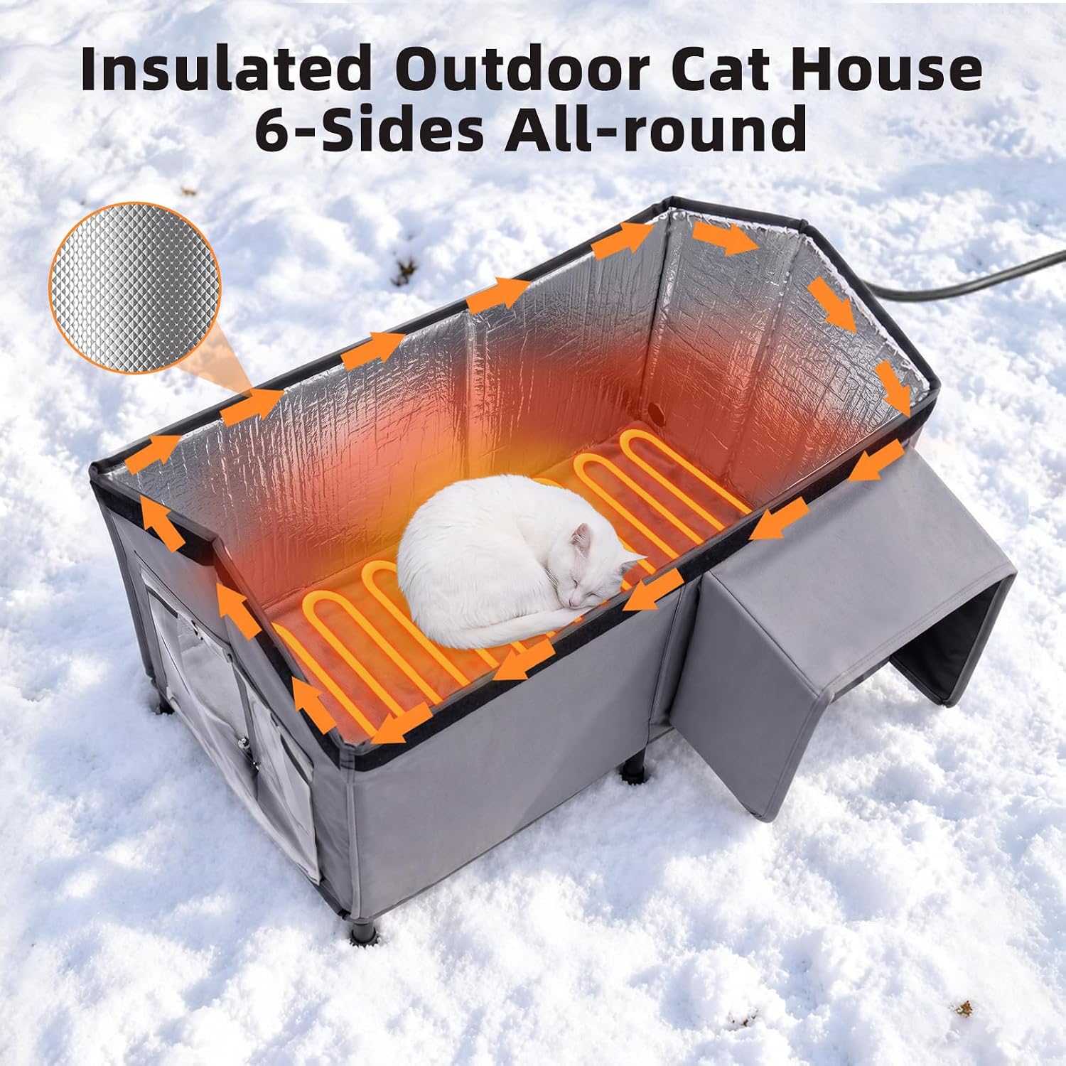 Thumbnail 5 de GASUR Heated Outdoor Cat House