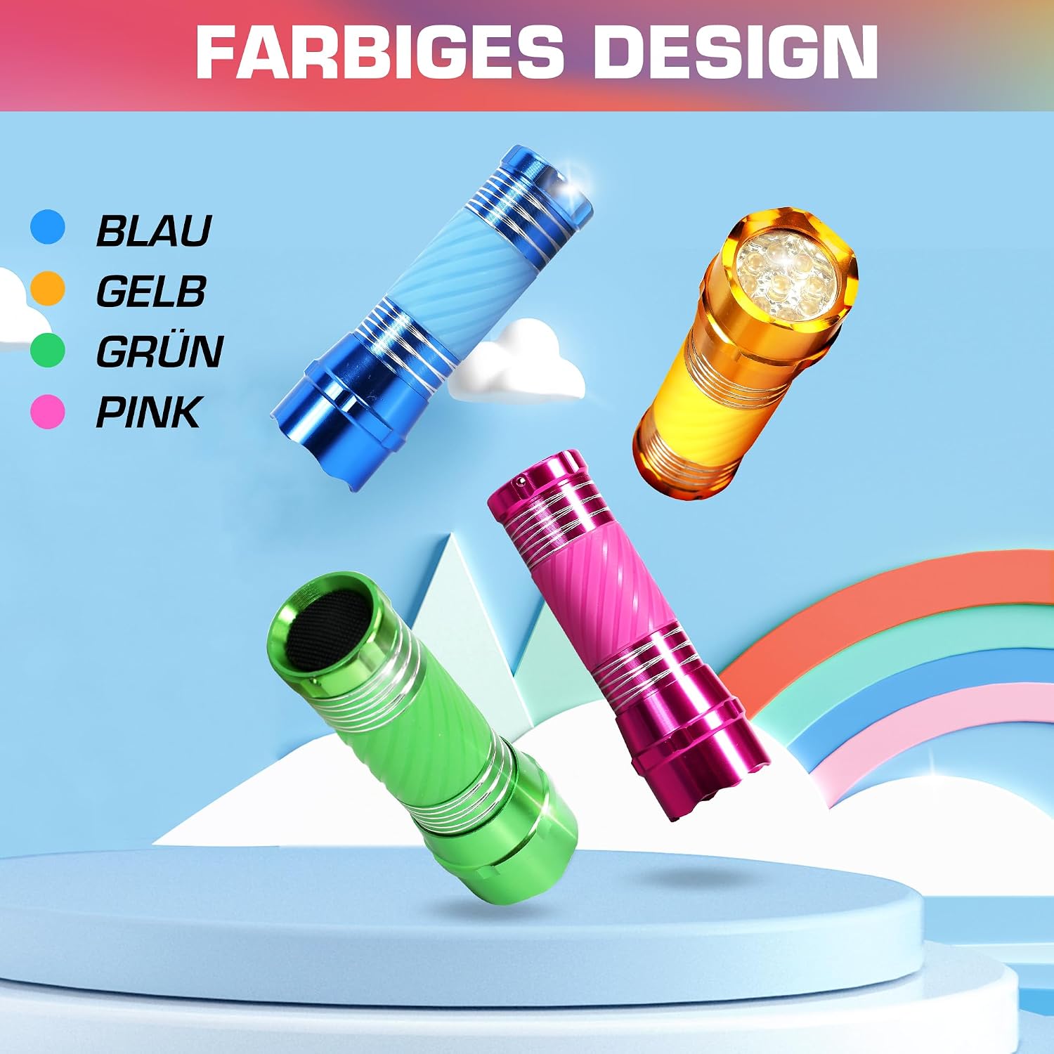 Thumbnail 3 de EverBrite Mini LED 4er Set Taschenlampe đŠ