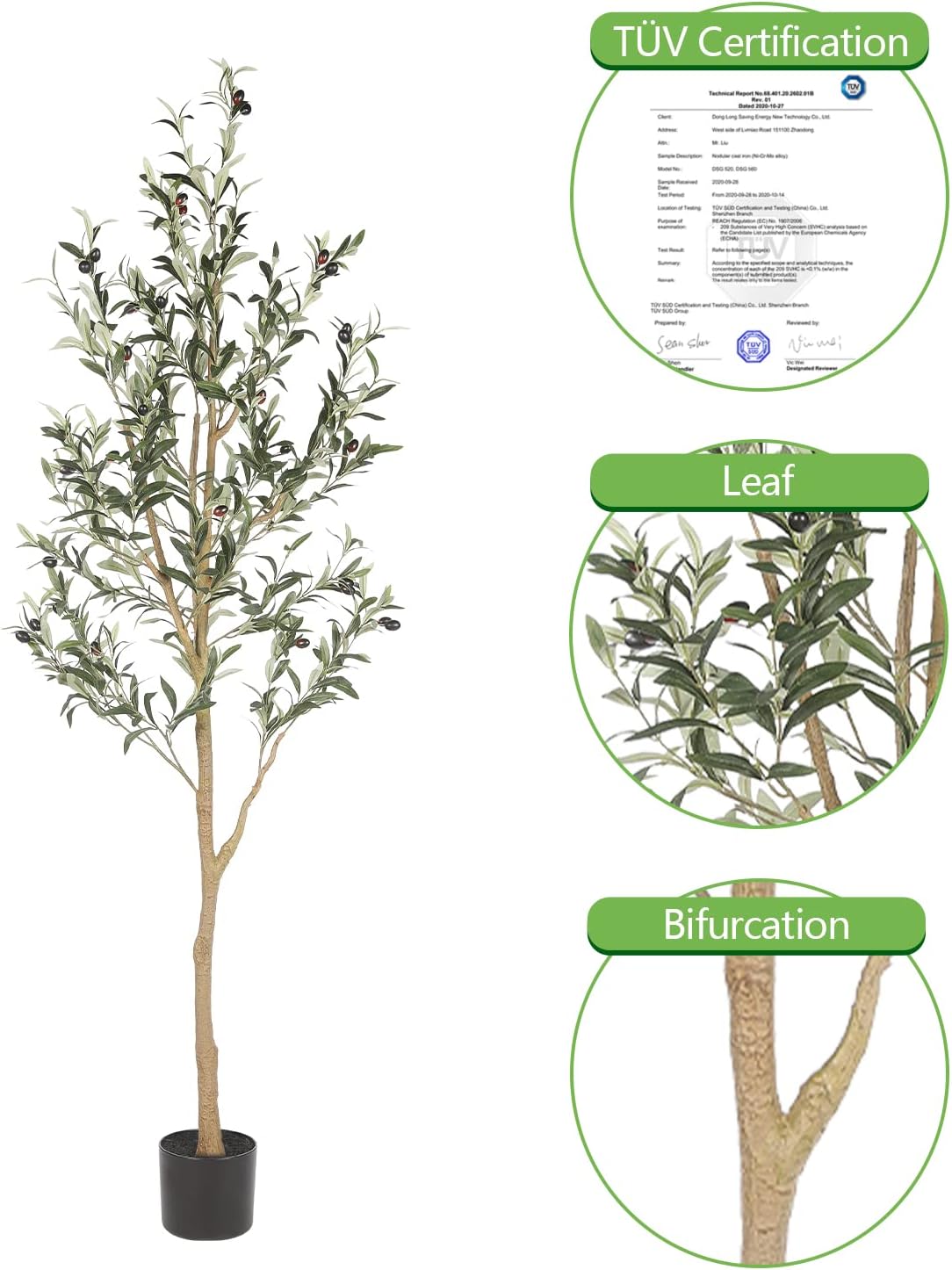 Thumbnail 2 de Realead 6ft Artificial Olive Tree ⚓