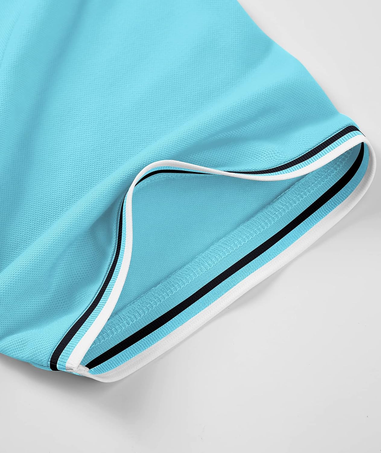 Detalle de SwissWell Herren Kurzarm Poloshirt: Atmungsaktiv, schnelltrocknend und vielseitig für Sommeraktivitäten
