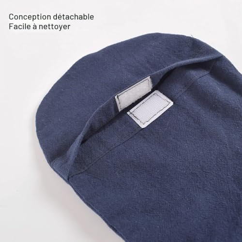 Detalle de Lot de 3 housses lavables pour sacs de stomie YUMILI – couleurs mélangées, ajustement universel
