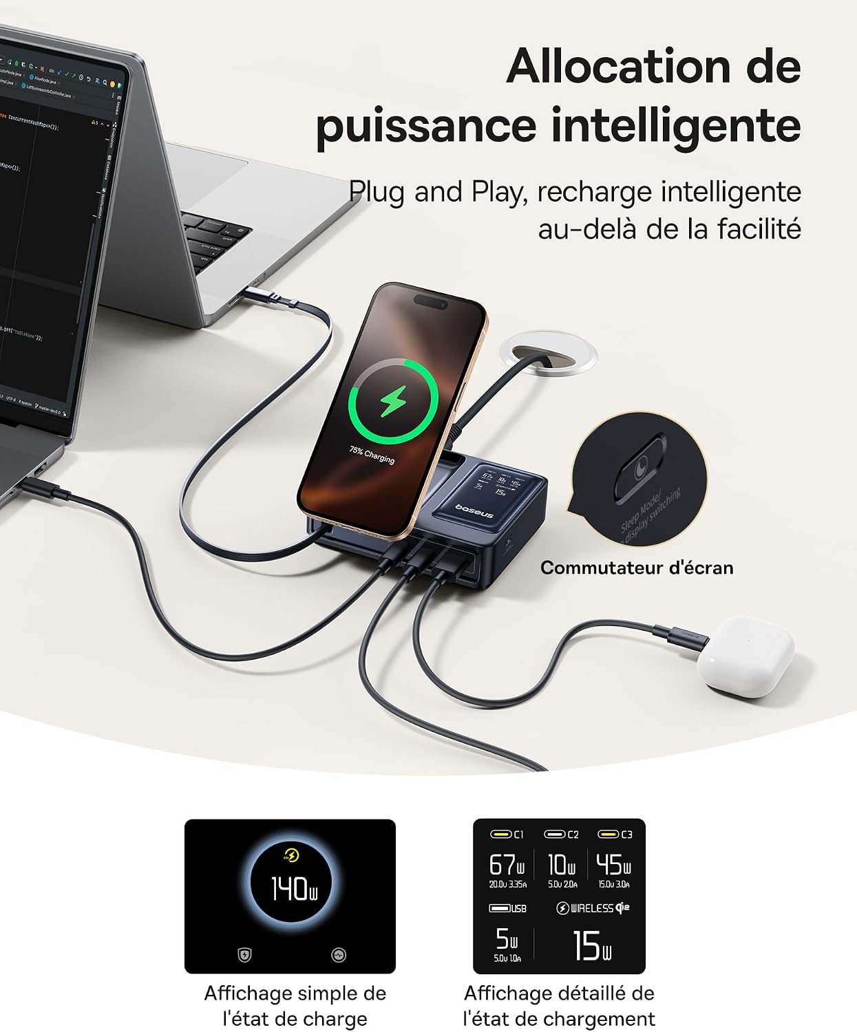 Thumbnail 4 de Baseus NOMOS 5 en 1 Chargeur USB-C