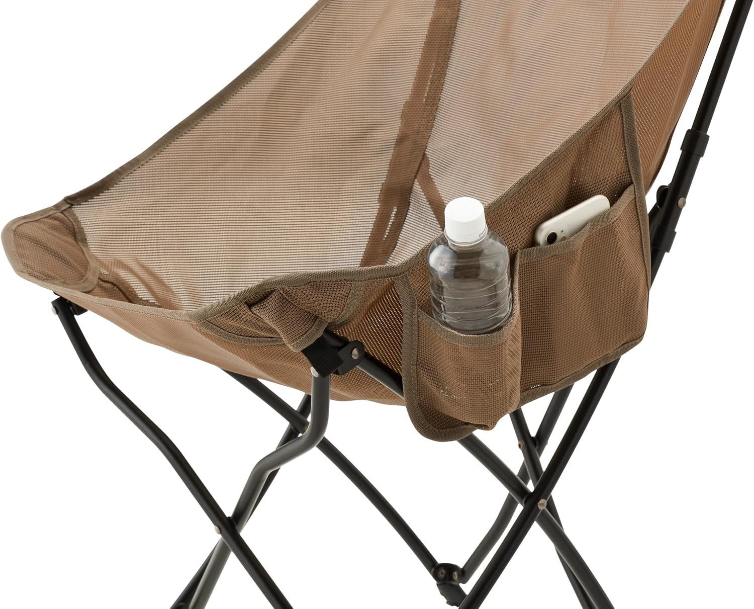 Detalle de Coleman ヒーリングチェアNXメッシュ 2206794 グレージュ 通気性メッシュ・折りたたみ収納