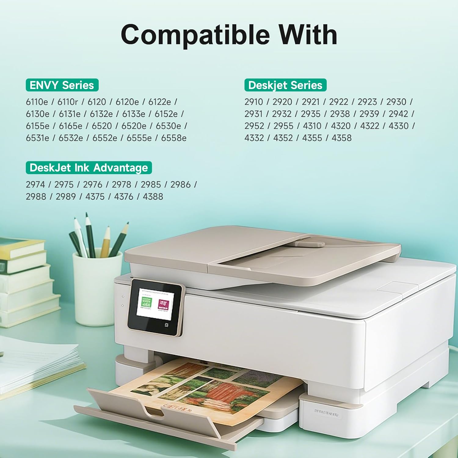 Detalle 2 de NVN 68 Remanufactured Ink Cartridge Combo, Black and Tri-Color for Select HP Printers