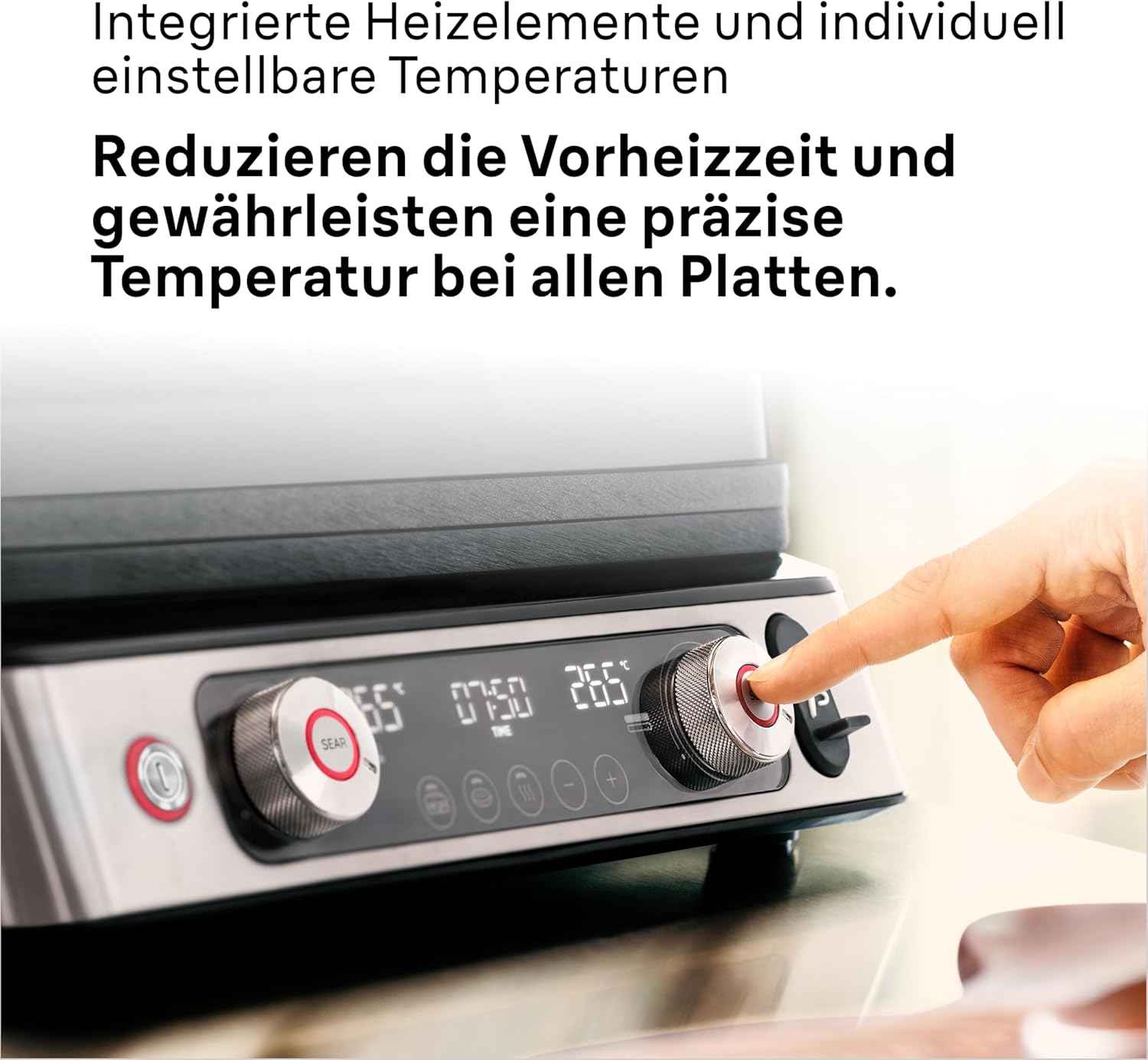 Thumbnail 5 de Braun MultiGrill 9 CG 9167 Kontaktgrill mit Grill-, Flach- und Waffelplatten & Temperaturfühler