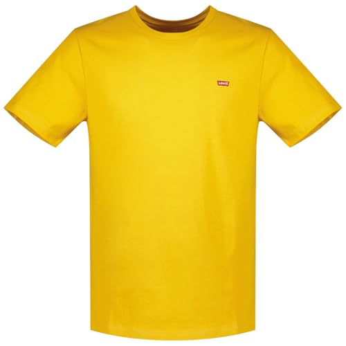 Detalle de Levi’s Camiseta para hombre SS Original Housemark Tee Logo Core Chesthit en Amarillo Mineral (S)