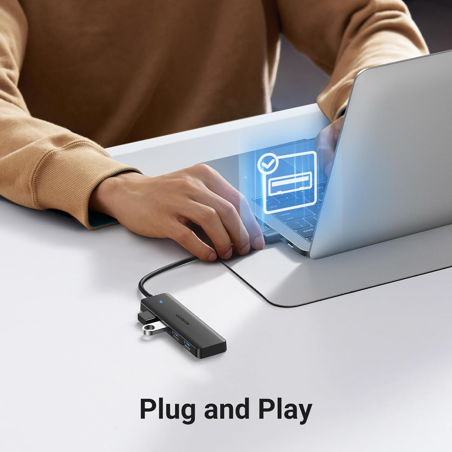 Thumbnail 3 de UGREEN 4-Port USB 3.0 Hub 5Gbps 15cm