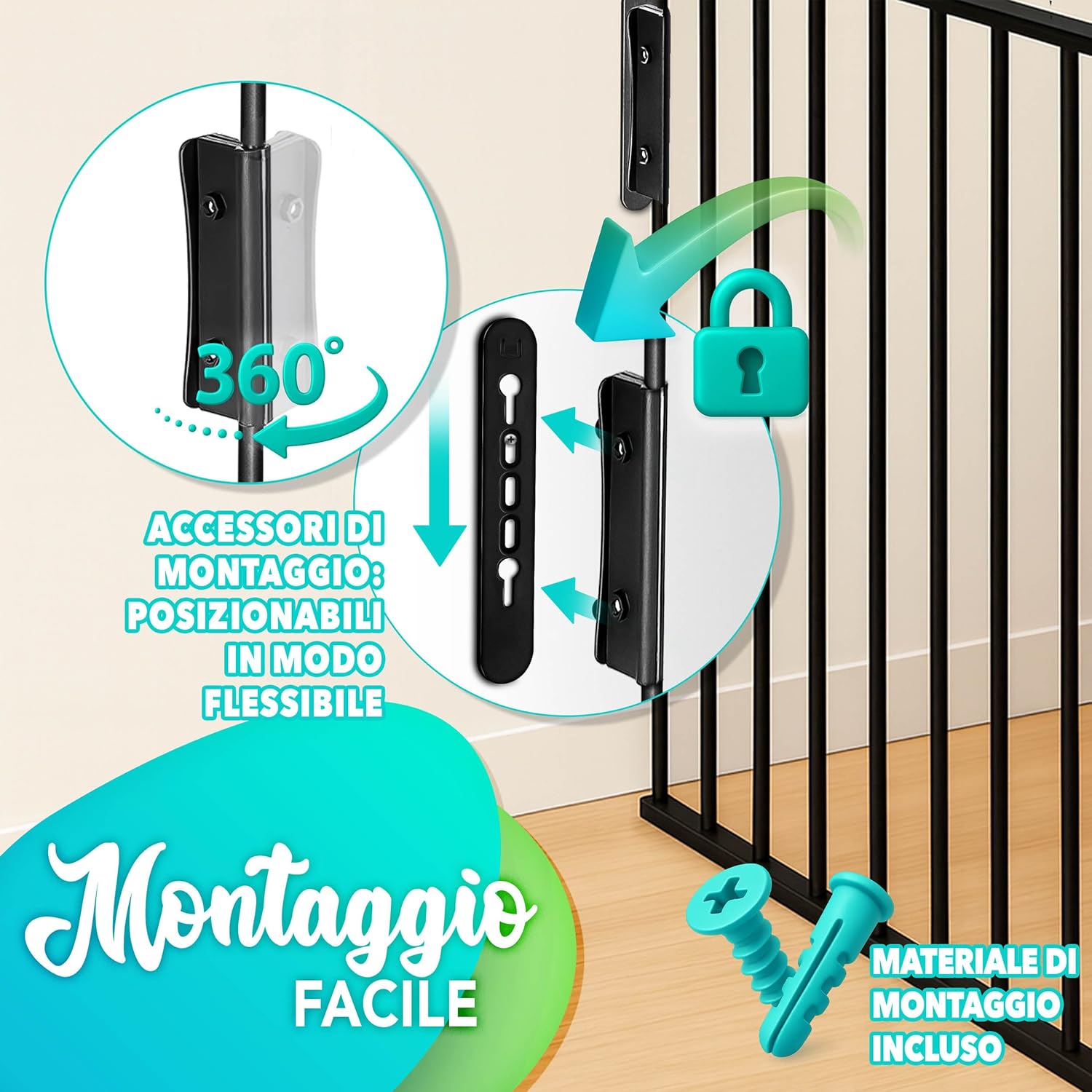 Thumbnail 3 de KIDUKU Barriera sicurezza 240 cm per casa 📐