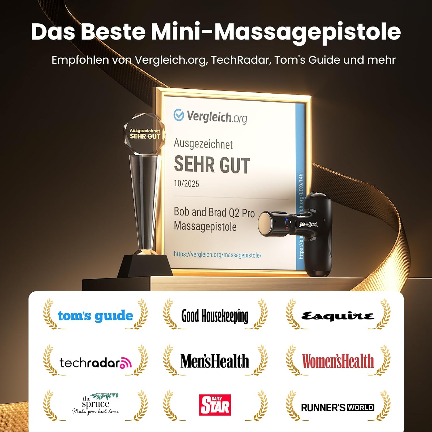 Detalle 2 de Bob and Brad Q2 Pro Massagepistole 2-in-1 Wärme/Kälte