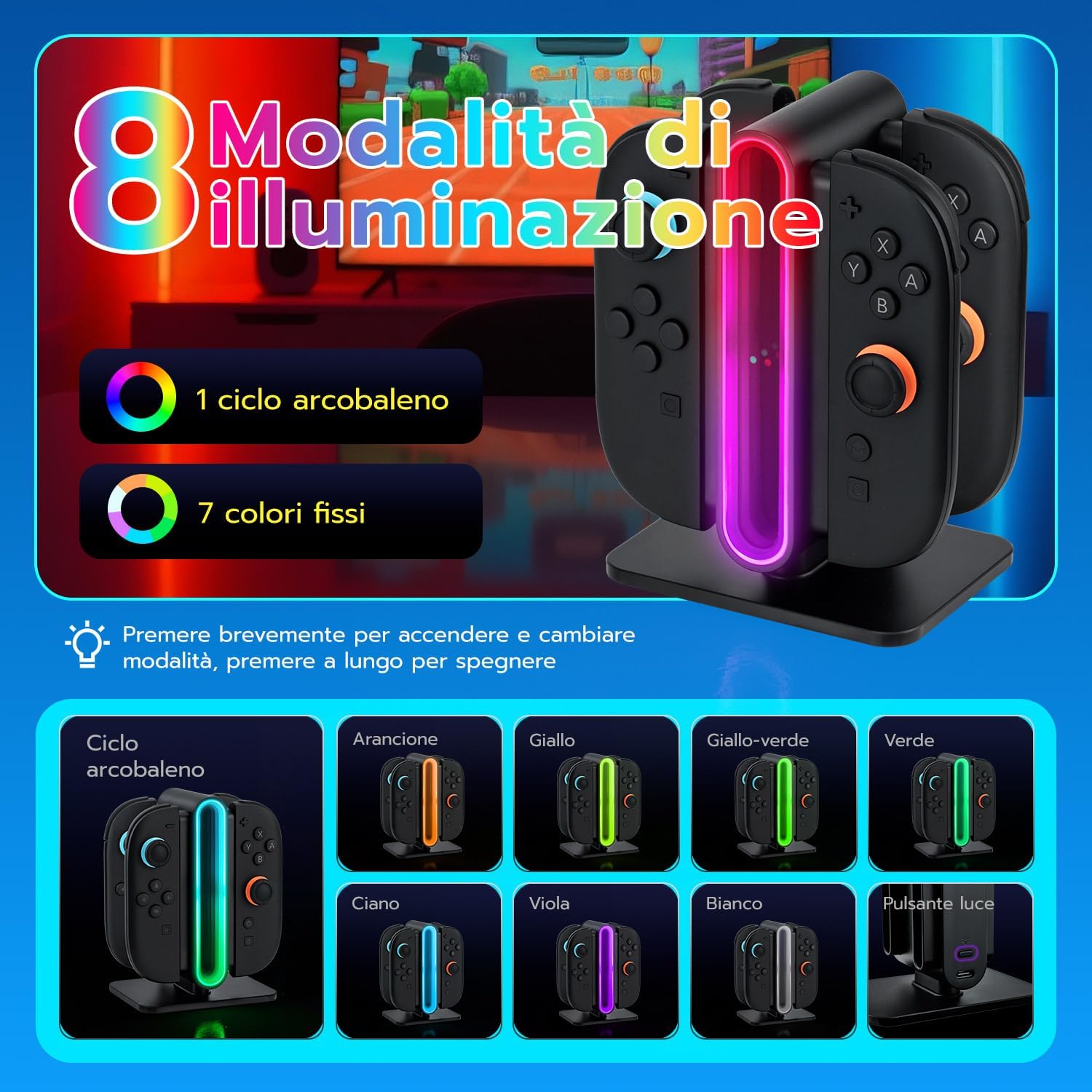 Thumbnail 4 de Tolesum 4 in 1 Caricabatterie Joy‑Con 4