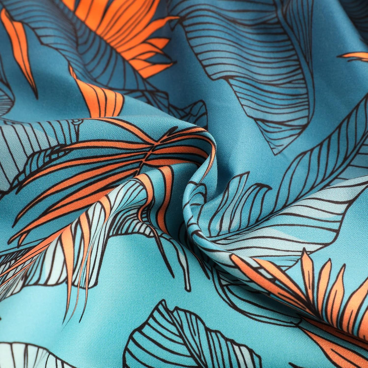 Detalle 2 de Danfiki Badehose Herren – Kurze Badeshorts mit Schnell-Trocknen, Meshfutter und verstellbarer Taille