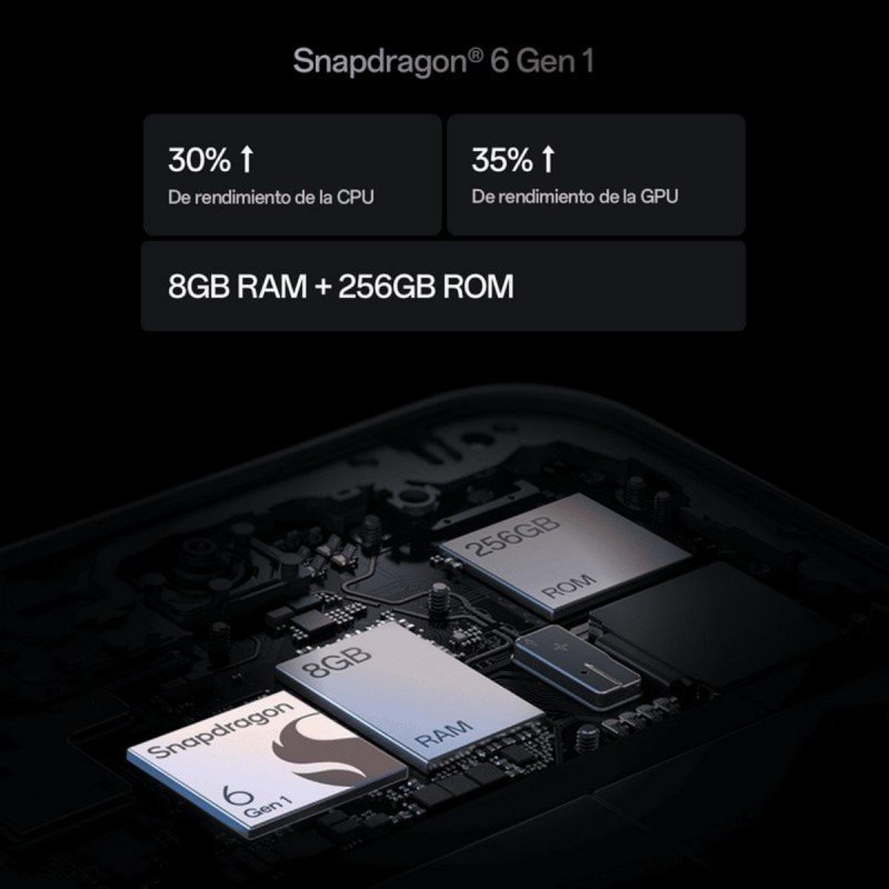 Detalle de OPPO Reno14 F 5G smartphone 6,57" AMOLED 256GB
