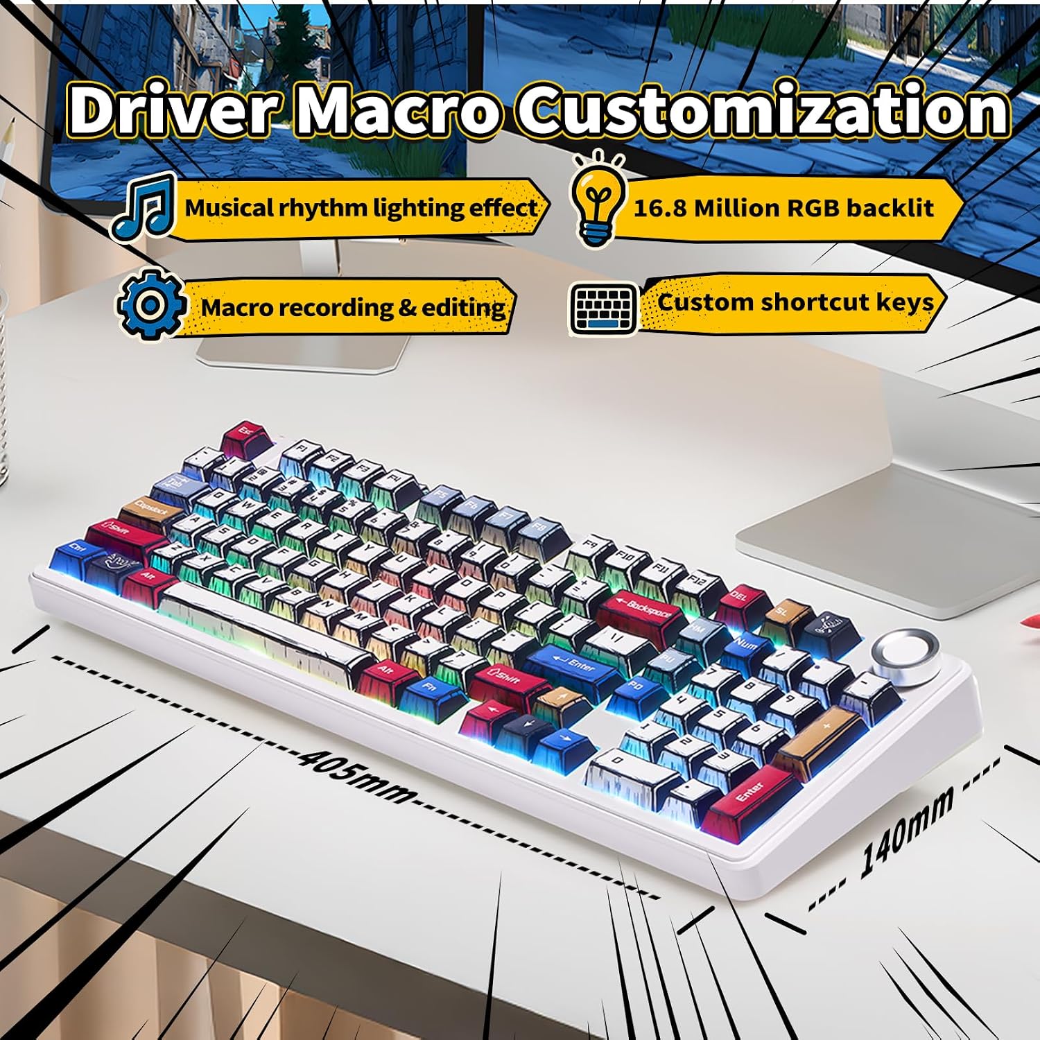 Thumbnail 4 de Aula F99 Pro 8000mAh Mechanical Keyboard