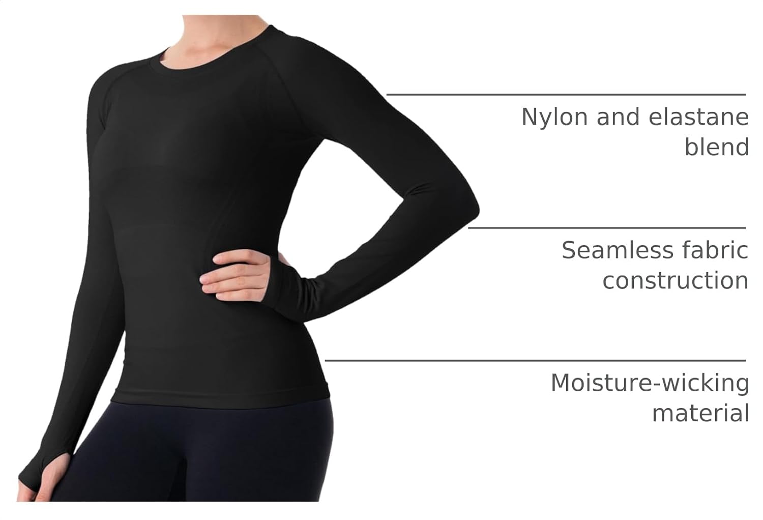 Detalle 2 de MathCat Seamless Workout Shirt Slim Fit 🏃♀