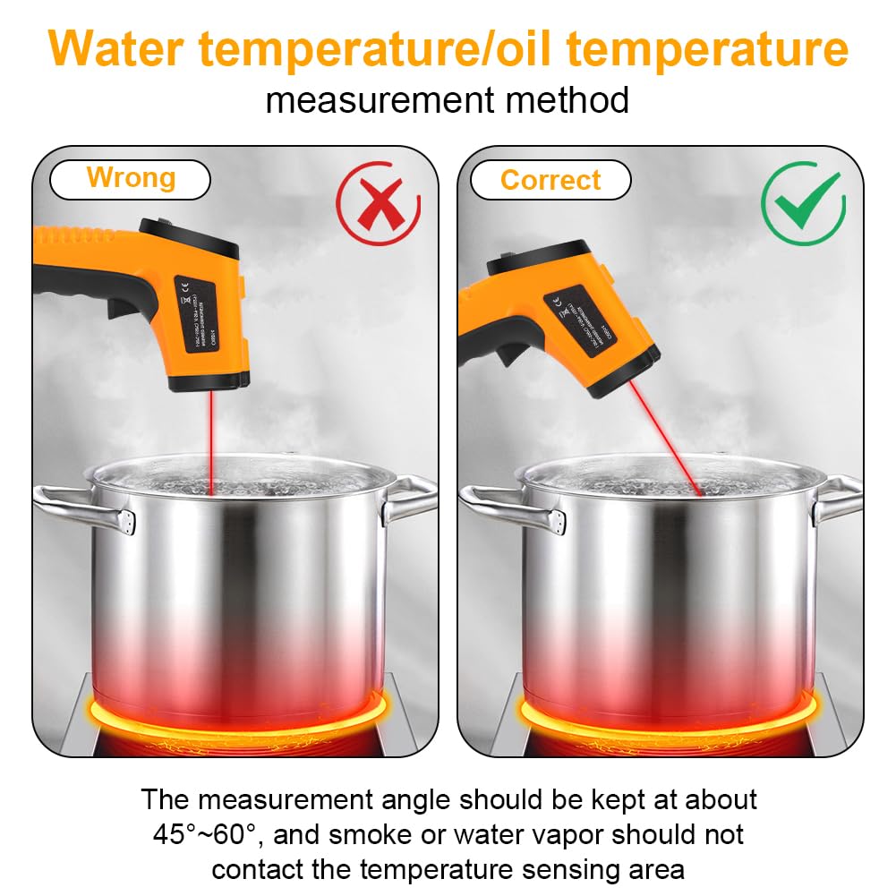 Thumbnail 6 de HOTUT Termómetro infrarrojo sin contacto 550°C