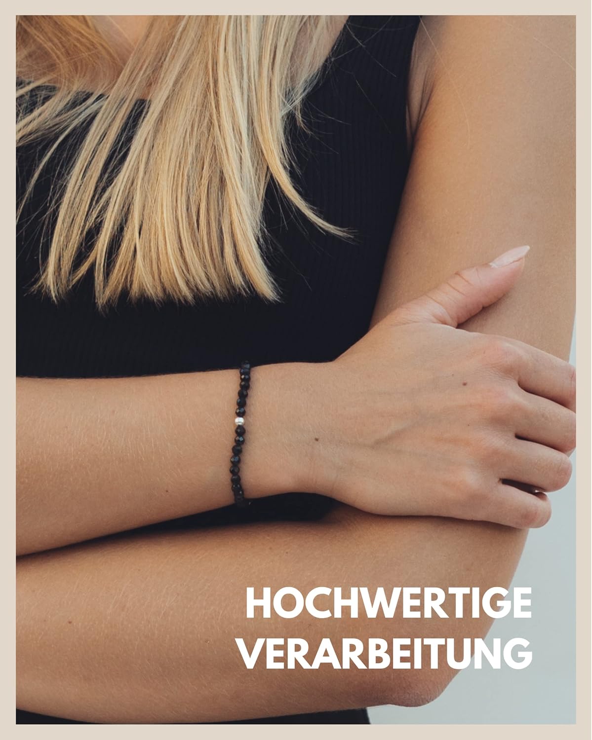 Detalle 2 de GD GOOD.designs Armband für Damen mit echten Natursteinen und 925-Silber-Zwischenperle