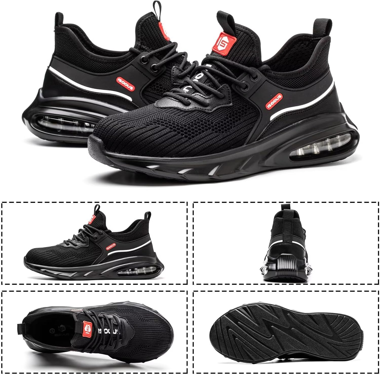 Thumbnail 2 de Scarpe antinfortunistiche ISOOUS uomo leggere con punta in acciaio e cuscino d’aria