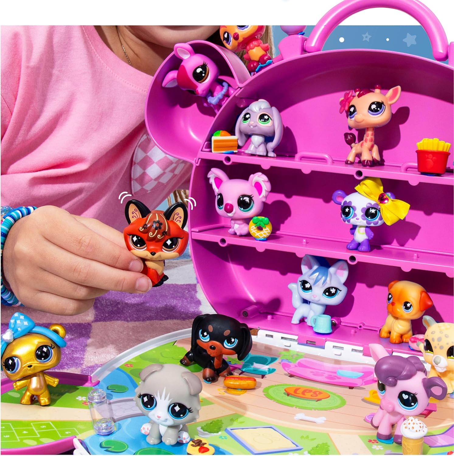 Detalle de Littlest Pet Shop Collect & Display Collection - Series 4 Gen 7 Authentic Bobble Head (Amazon Exclusive Gift Set)