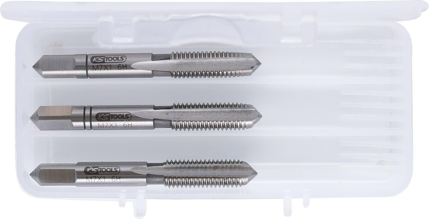 Detalle 1 de KS Tools 331.0070 – Jeu de 3 tarauds à main HSS M7,0