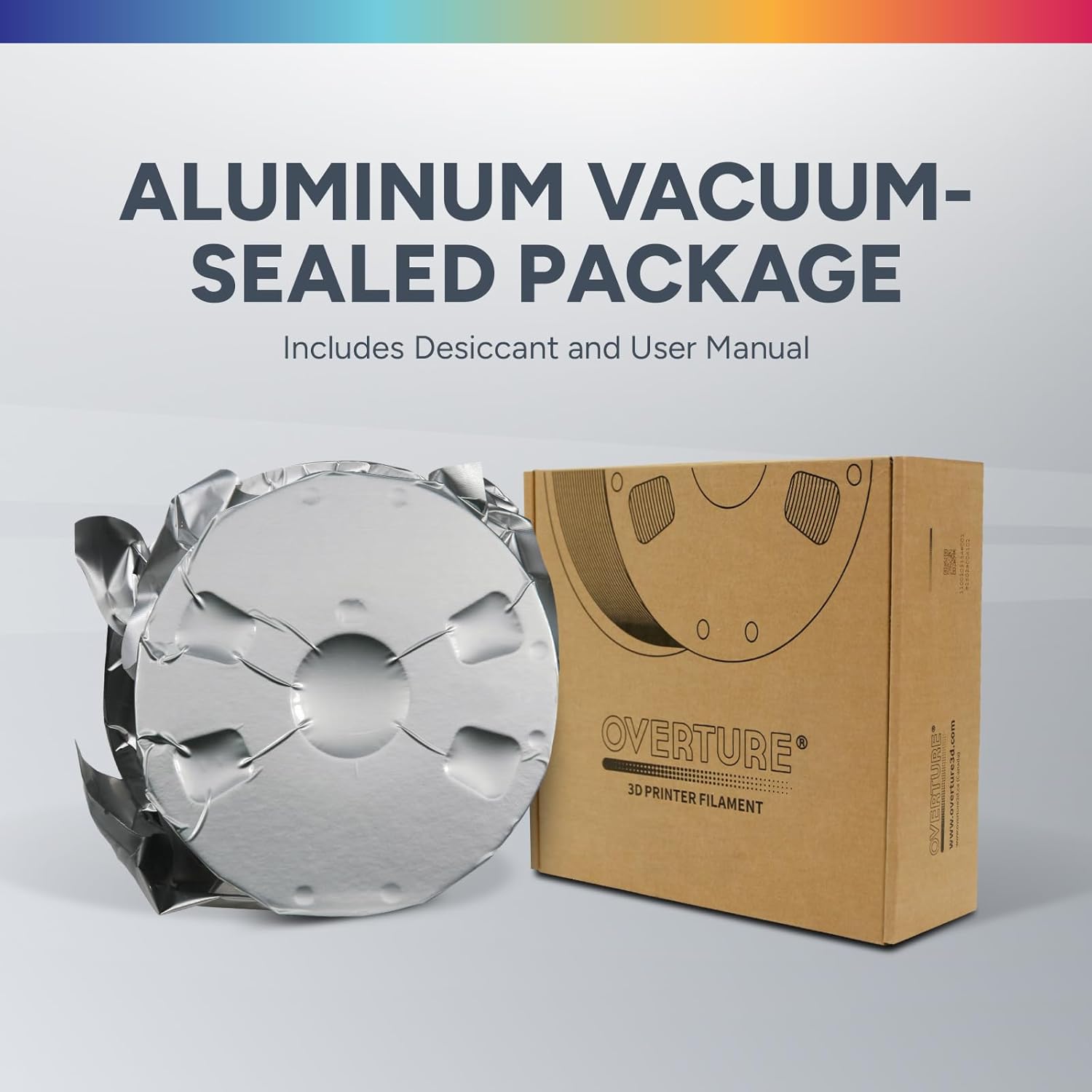 Thumbnail 6 de OVERTURE PETG Filament 1,75 mm – 1 kg Spule, Schwarz, ±0,02 mm