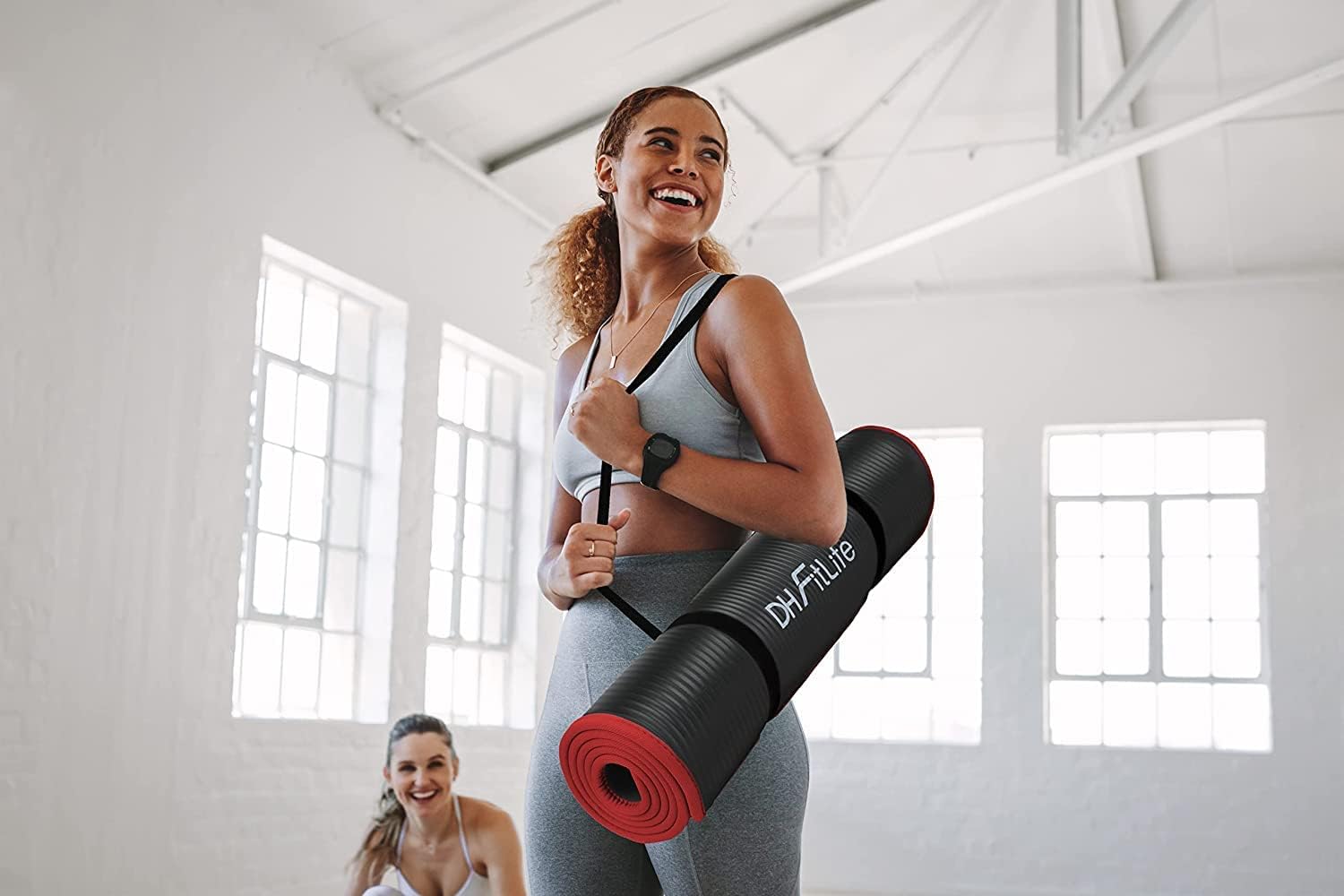Thumbnail 5 de DH FitLife Yoga Mat 183 x 61 x 1 cm – Extra Thick, Non-Slip Exercise & Fitness Mat