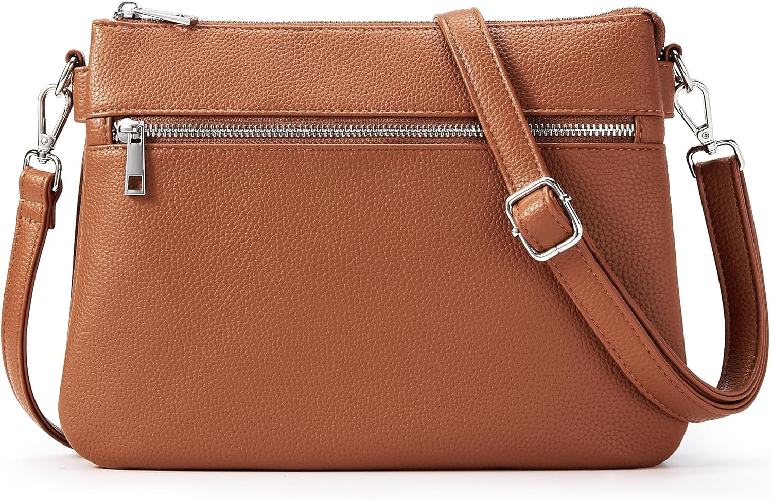 Detalle de KALIDI Crossbody Shoulder Bag for Women – Multi Pocket Vegan Leather, Adjustable Strap