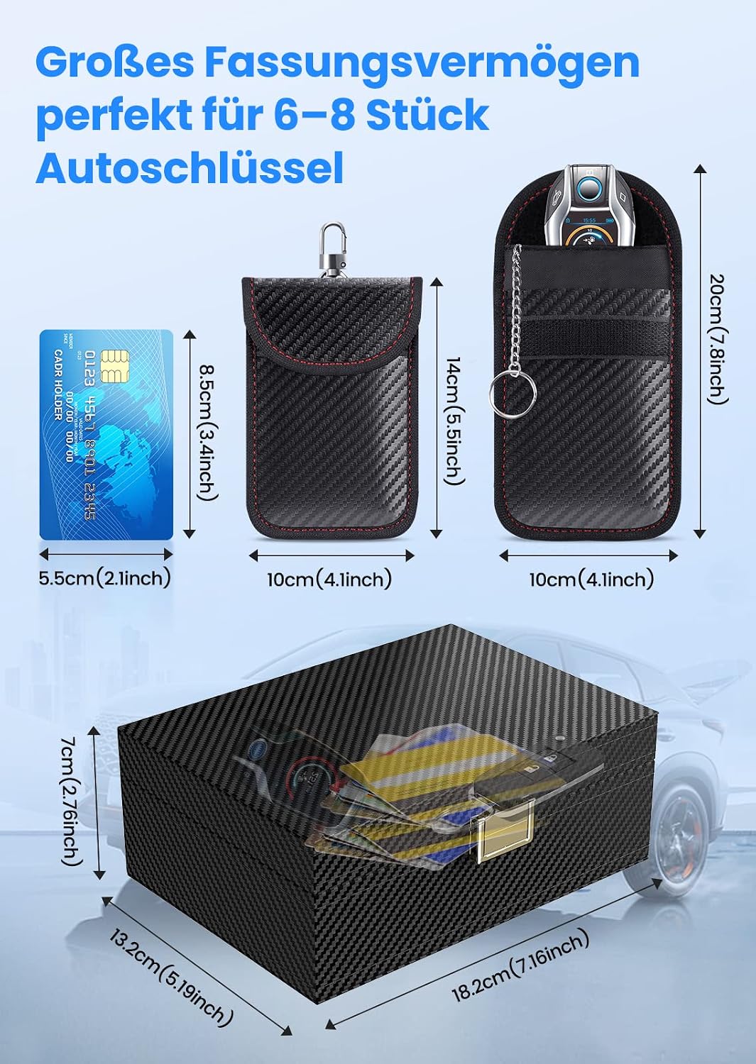 Thumbnail 4 de Lanpard Keyless Go Schutz Box 18,2×13,2×7 cm