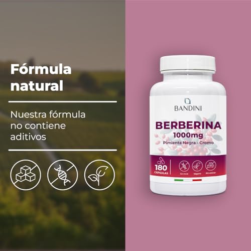 Thumbnail 3 de Bandini® Berberina 1000 mg 🍃 Control de azúcar y triglicéridos