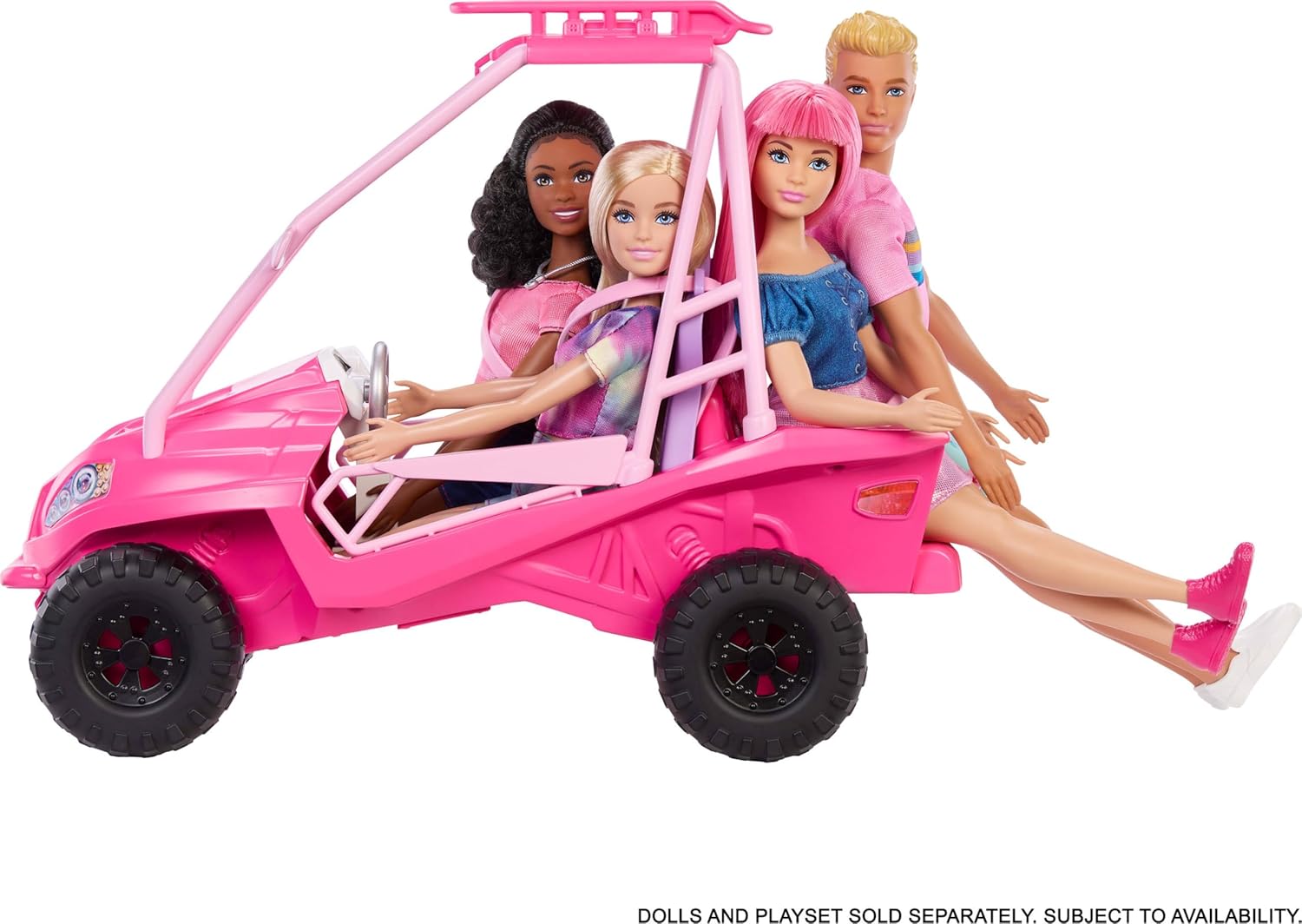 Detalle de Barbie Mysteries: Beach Detectives – Strand-Abenteuer mit Buggy und über 10 Zubehörteilen (JFV68)