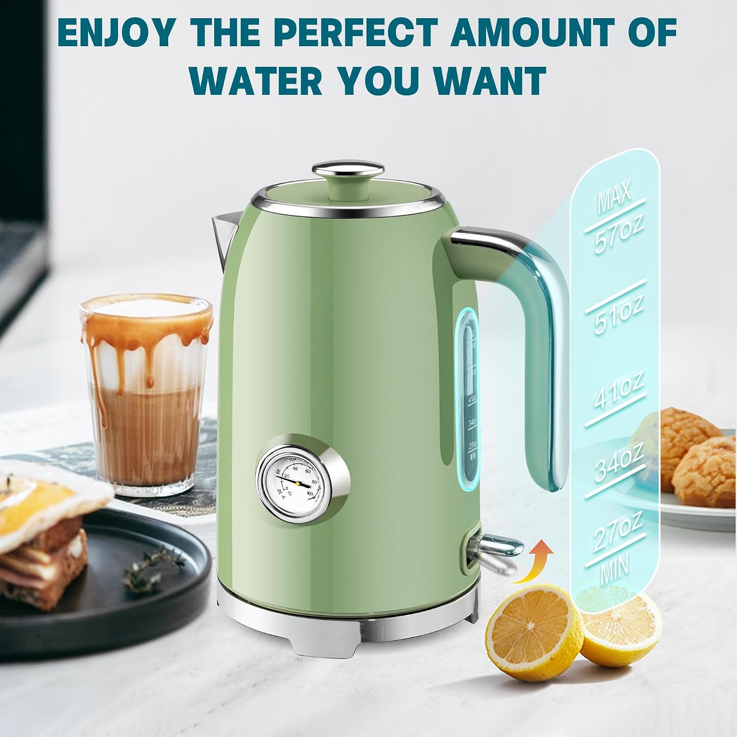 Thumbnail 5 de SUSTEAS Electric Kettle 57oz Fast 1500W