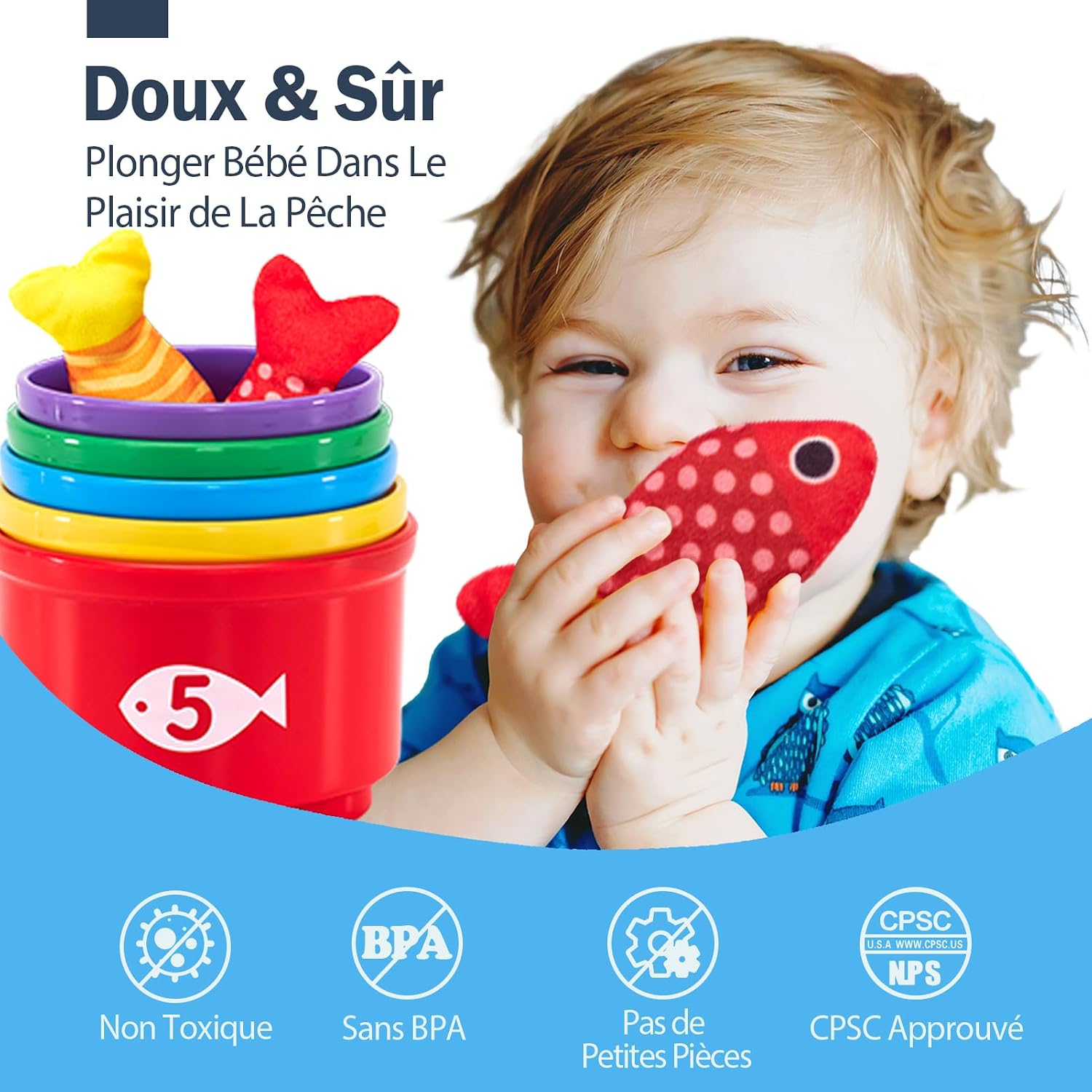 Thumbnail 4 de hahaland Jouet Bébé Jeux Montessori 22 pièces