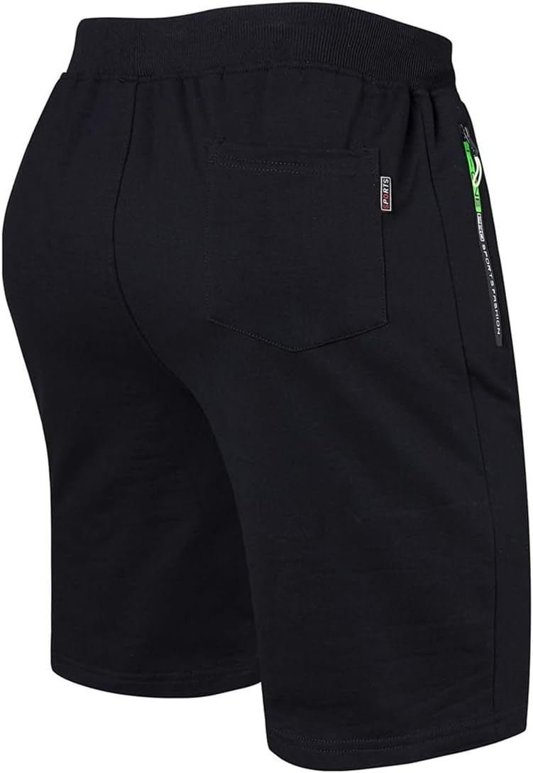 Detalle de ZOXOZ Short Homme Coton Short Sport Homme Poche Zippée