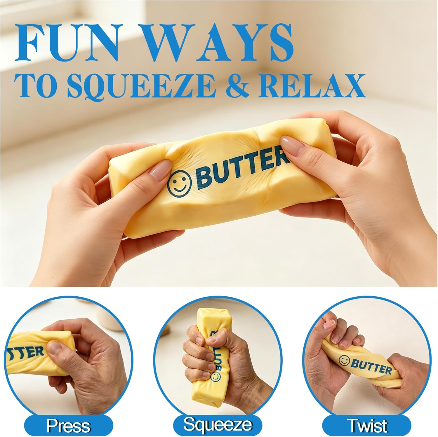 Thumbnail 2 de Two-Pack Slow Rising Butter Squishy Toys for Stress Relief