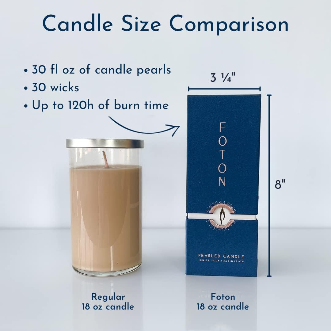Thumbnail 5 de Foton Pearled Candle Bestsellers Gift Scented Bundle 18oz 4-Pack