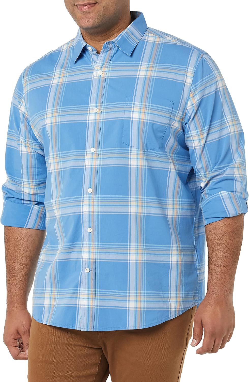 Thumbnail 6 de Amazon Essentials Men’s Long-Sleeve Slim-Fit Stretch Poplin Shirt