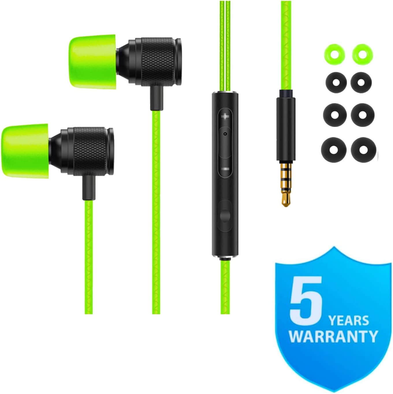 Thumbnail 5 de Ludos ULTRA Wired Earbuds in-Ear Headphones – 5 Year Warranty, with Microphone, Volume Control, and Memory Foam Cushions