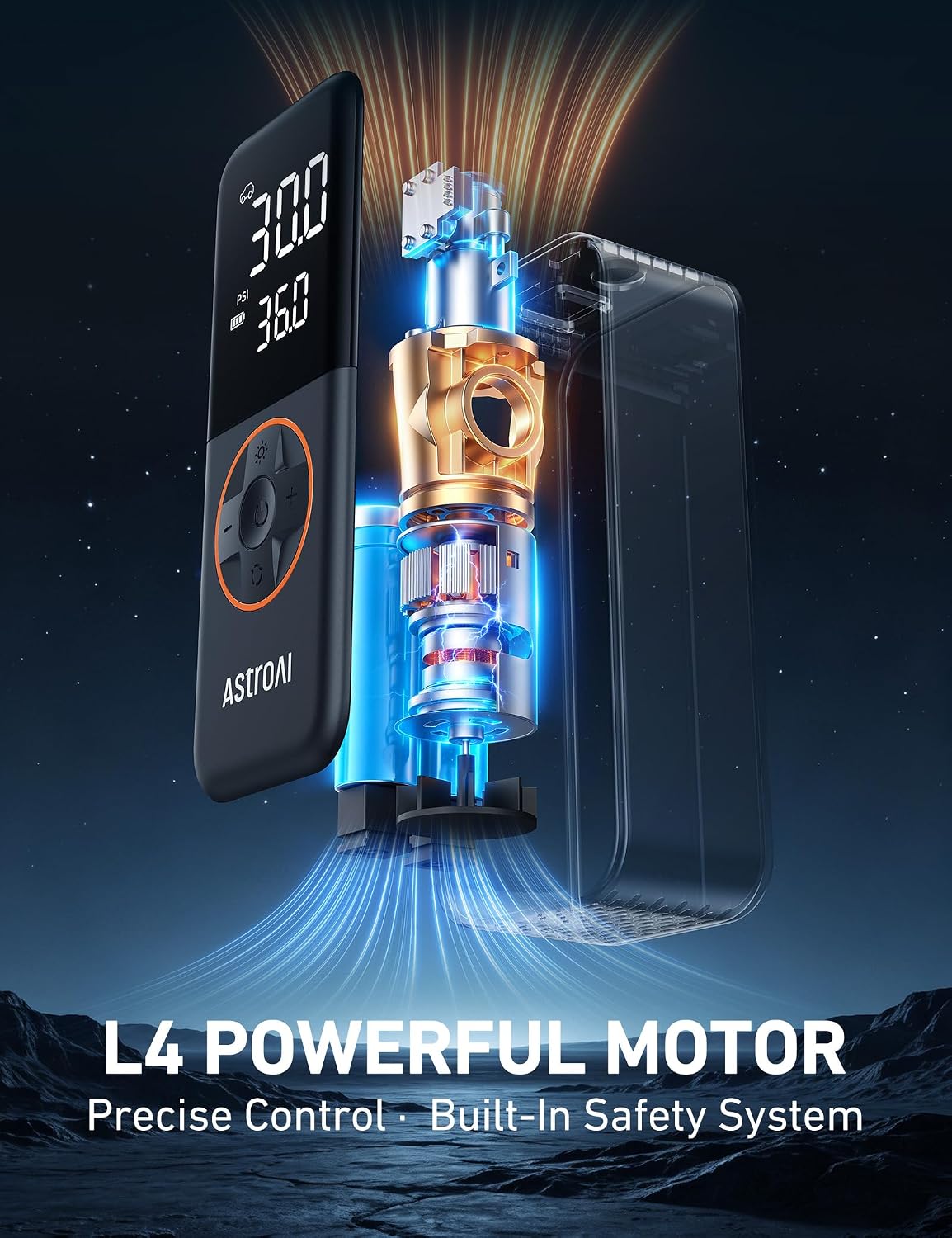 Thumbnail 4 de AstroAI Cordless Tire Inflator 150 PSI