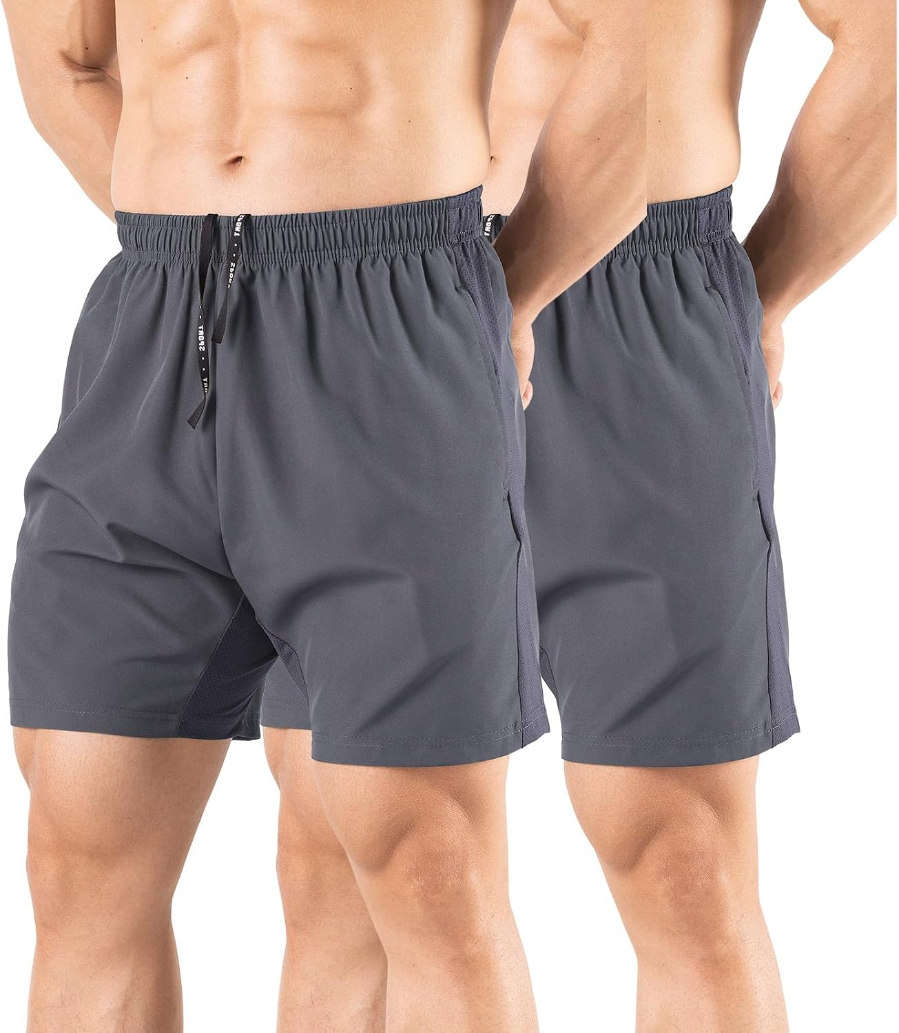 Detalle de Gaglg Men's 5" Running Shorts 2-Pack quick-dry