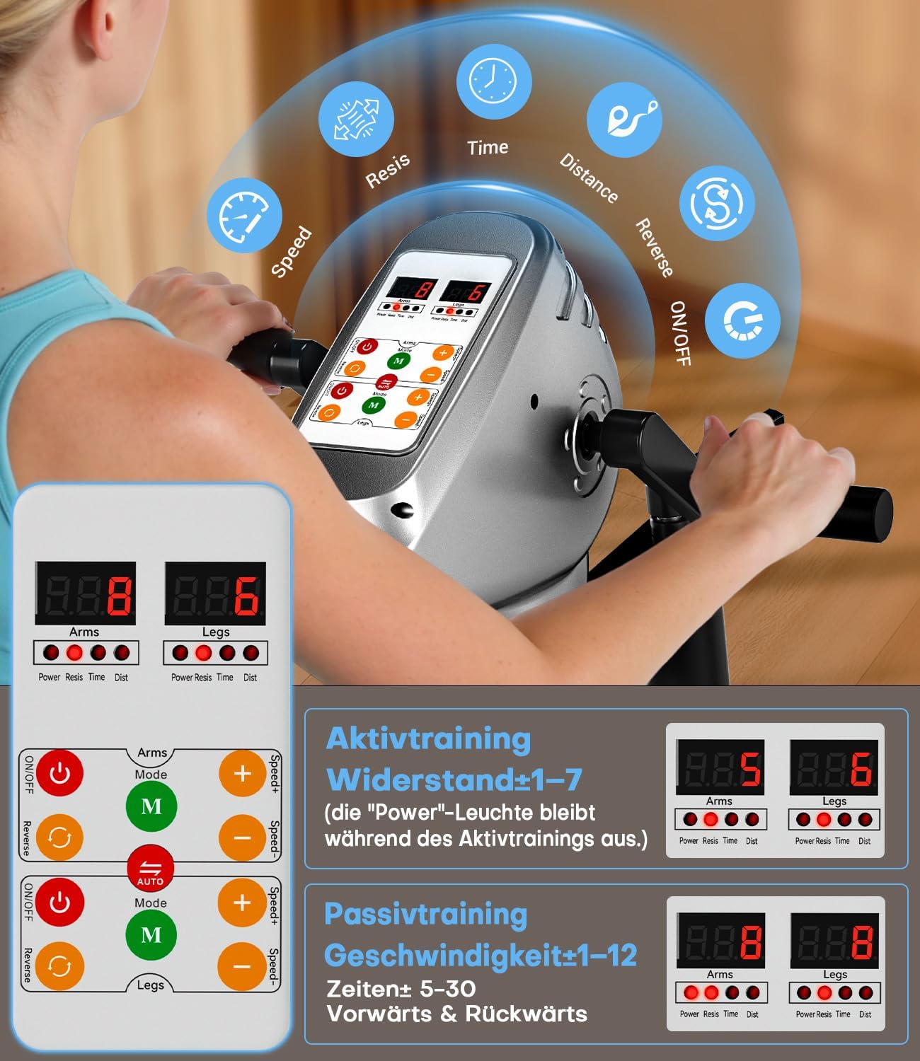 Thumbnail 3 de Pedaltrainer für Zuhause mit LCD 15 Dezibel