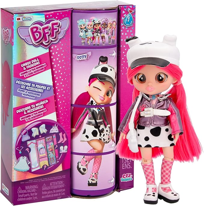 Detalle de Bebés Llorones Dotty BFF 🍼 Muñeca coleccionable con accesorios