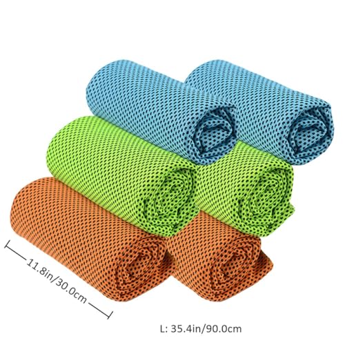 Detalle de Healeved Kühlhandtuch 6er Set – Kühltuch für Fitness & Outdoor