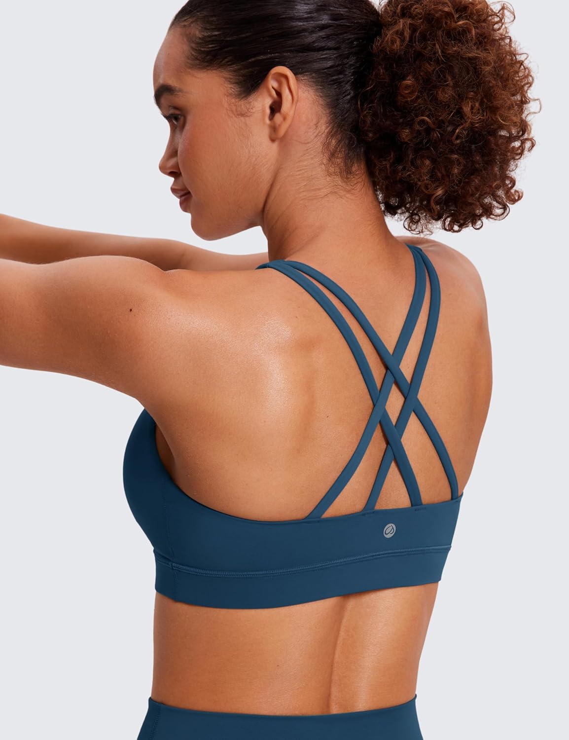 Thumbnail 3 de CRZ YOGA Donna Reggiseno Yoga Imbottito con Supporto Criss Cross Back