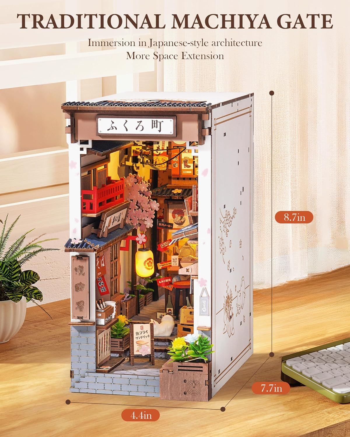 Thumbnail 3 de Rolife Book Nook Sakura Allée du Vin kit diorama 1:12