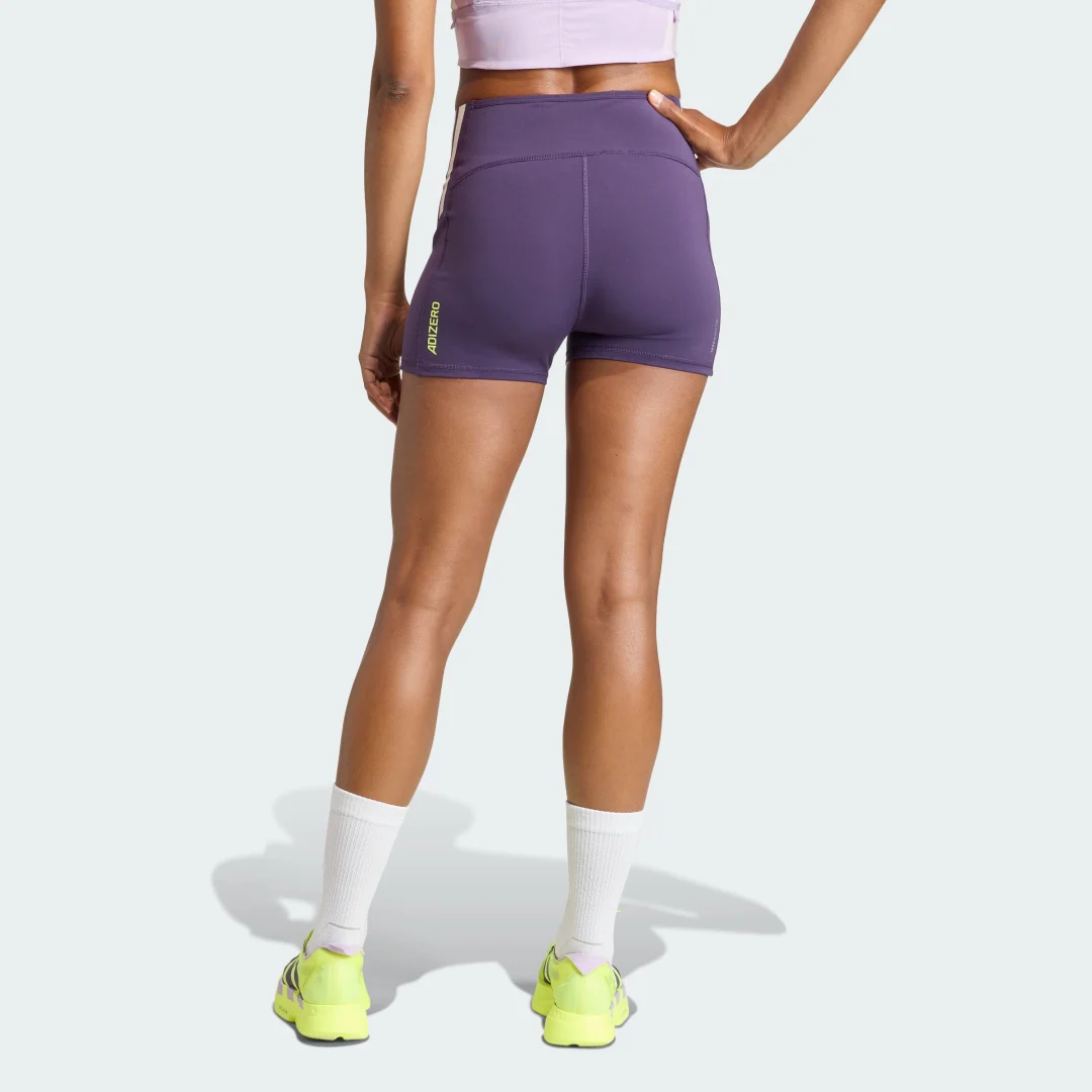 Detalle 2 de Mallas cortas Adizero – Adidas, color violeta