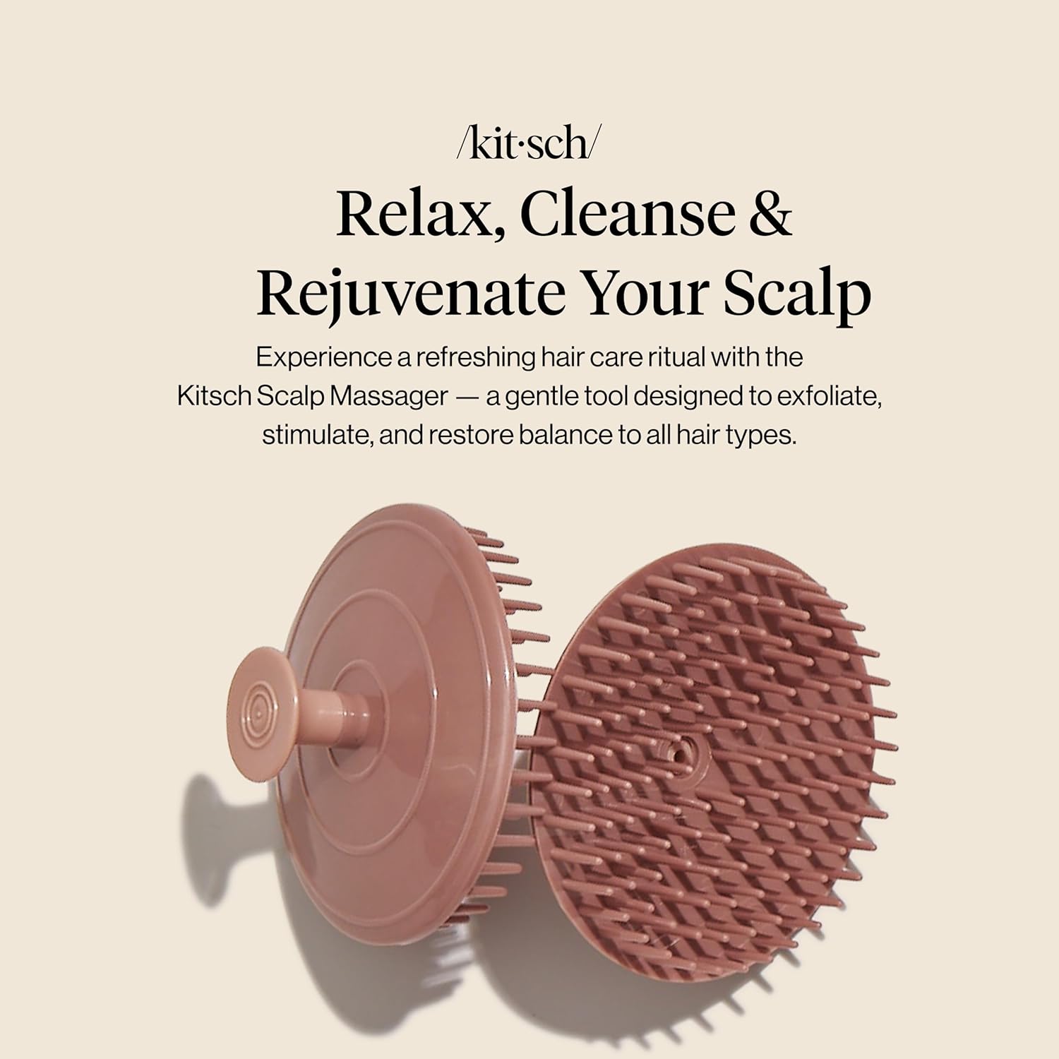 Thumbnail 2 de Kitsch Massaggiatore per il cuoio capelluto Terra: scrub e spazzola per shampoo esfoliante