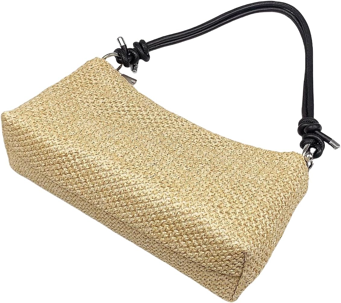 Detalle de Leanoria Straw Shoulder Bag