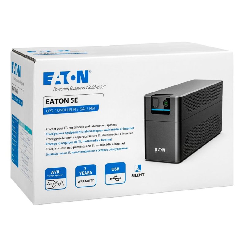 Thumbnail 2 de Eaton 5E Gen2 900 USB SAI de Línea Interactiva 900VA/480W con 4 salidas C13